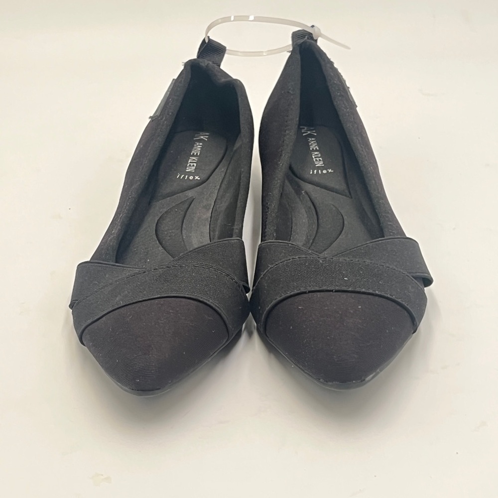 Anne Klein iflex Black Suede Ballet Flats - Picture 3 of 6